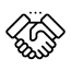 Handshake icon alongside the number to call for PFAS waste disposal