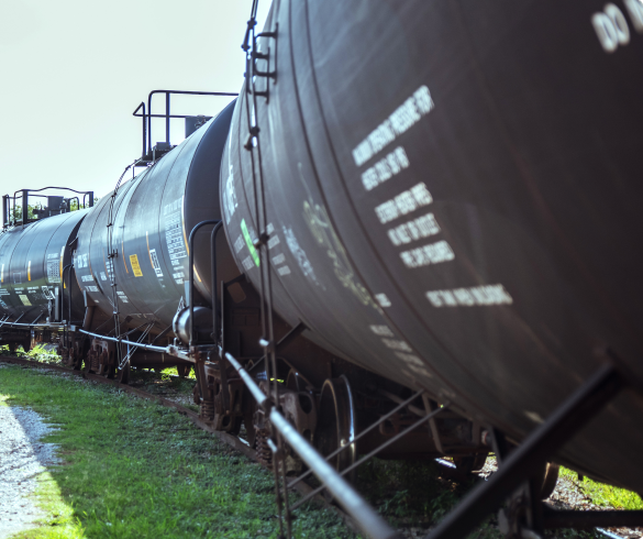 Photo of a railcar for repair